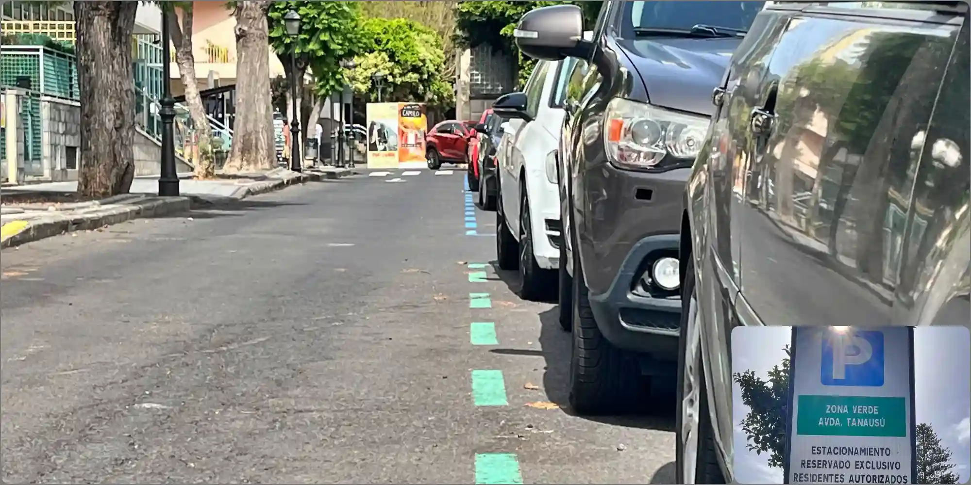 Parking rules spain green lines