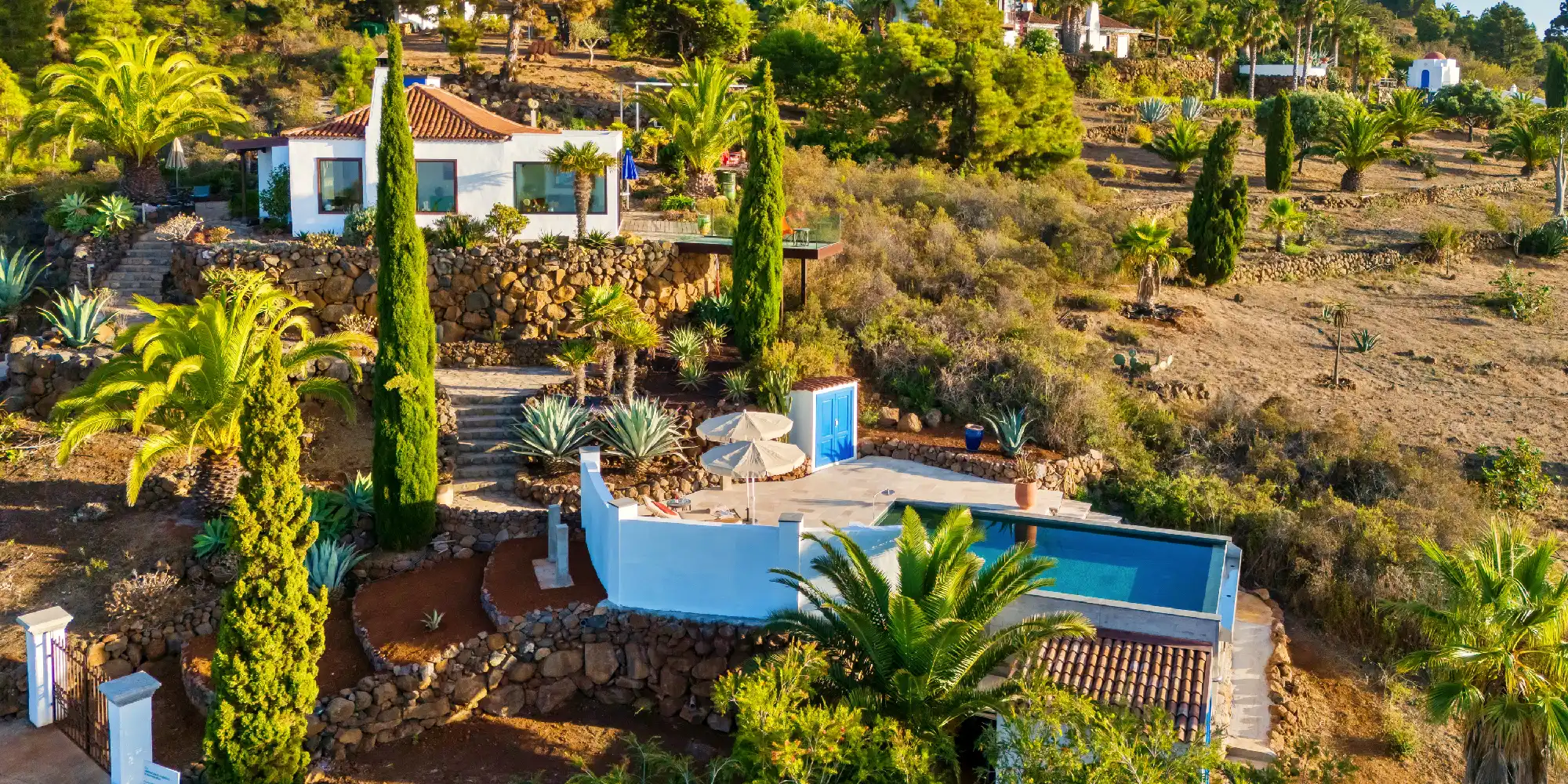 Villa Miramar con vistas al mar en Puntagorda La Palma